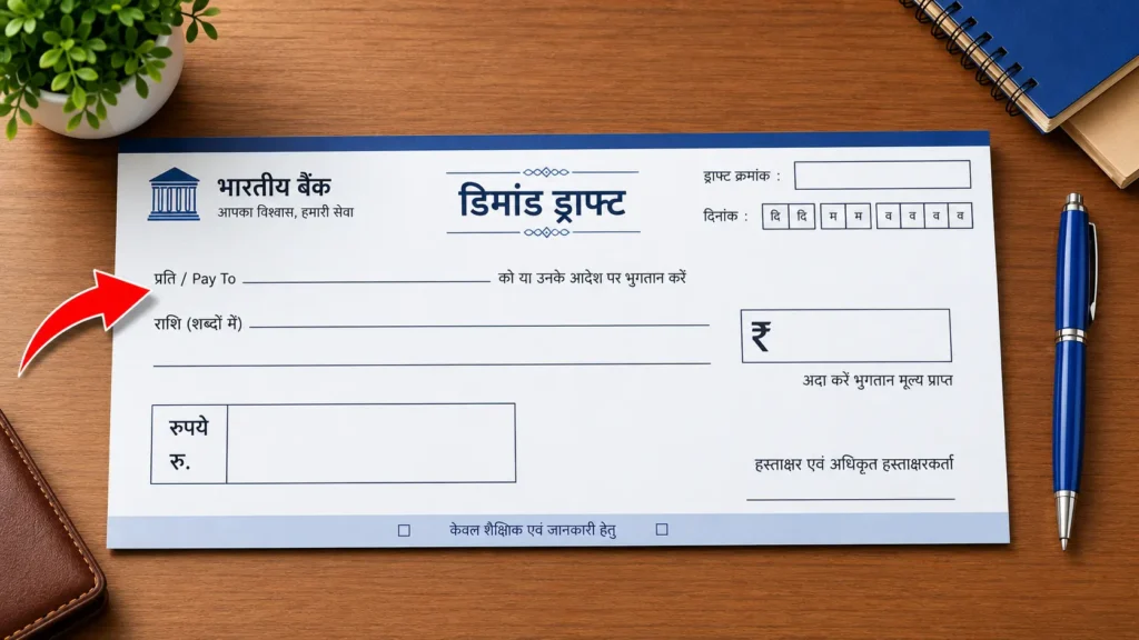 How to make Demand Draft for CMHO Raipur Job Application
