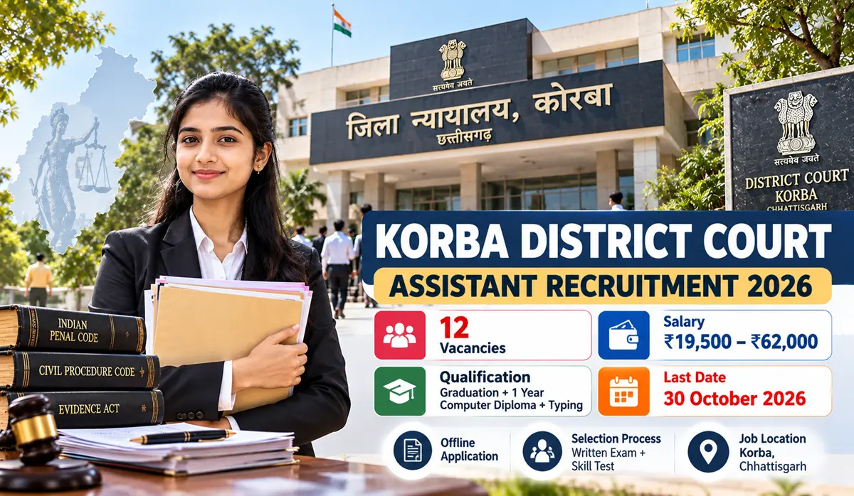 Korba District Court Recruitment 2026