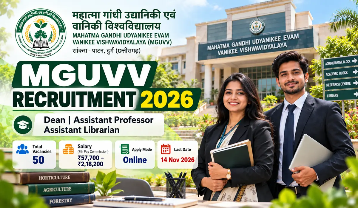 MGUVV Recruitment 2026