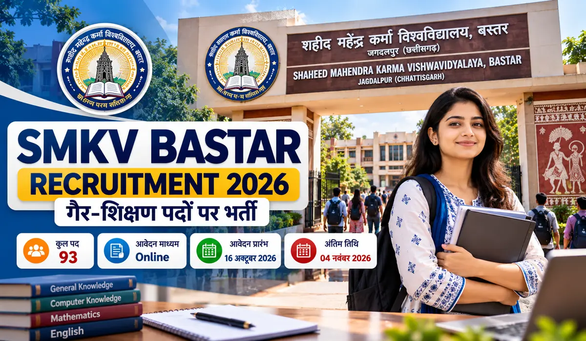 SMKV Bastar Recruitment 2026